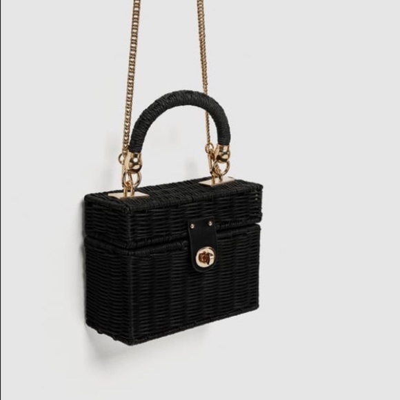 Zara Handbags - Zara Minaudiere bag with braided handle